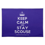 [Knitting crown] keep calm and stay scouse  Placemats
