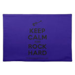 [Electric guitar] keep calm and rock hard  Placemats
