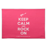 [Electric guitar] keep calm and rock on  Placemats