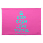 [Campervan] keep calm and love travel  Placemats