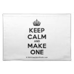 [Crown] keep calm and make one  Placemats