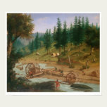 Placer Mining at Foster's Bar, California (1331A) posters