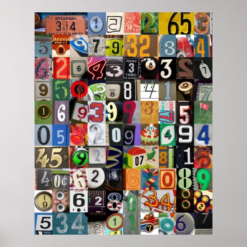 Places of Pi Poster print
