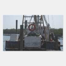 Placida Shrimper Rectangle Sticker