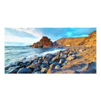 Plage de El Golfo Plages de Lanzarote Espagne Photo Card Template