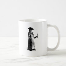 Plague Doctor with a Hot Cuppa Mug
