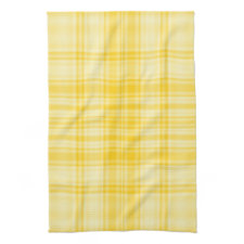 Plaid 1 - Yellow Hand Towels
