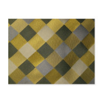 plaid 2 C ewe Postcard