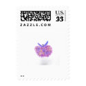 Plaid Apple stamp