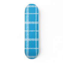Plaid Aqua Custom Skateboard