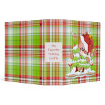 Plaid Bear Binder