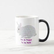 Plaid Bunny, I'm so hoppy to be here mug mug