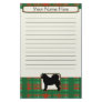 Plaid Christmas Alaskan Malamute Stationery