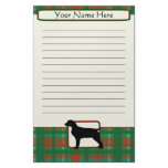 Plaid Christmas Boykin Spaniel Stationery