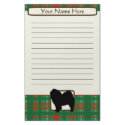 Plaid Christmas Chow Chow Stationery