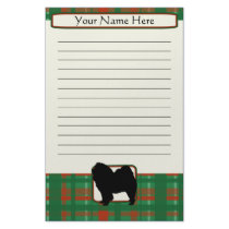 Plaid Christmas Chow Chow Stationery