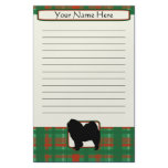 Plaid Christmas Chow Chow Stationery