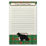 Plaid Christmas Cocker Spaniel Stationery