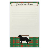 Plaid Christmas English Shepherd Stationery