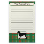 Plaid Christmas Fila Brasileiro Stationery