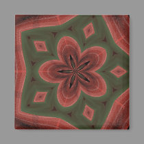 Plaid Christmas Flower magnets by sharpcreations Plaid Christmas Flower magnets
