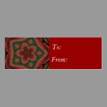 Plaid Christmas Flower business cards by sharpcreations Plaid Christmas Flower business cards