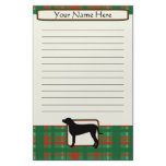 Plaid Christmas Greater Swiss Mountain Stationery