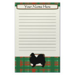 Plaid Christmas Japanese Chin Stationery