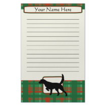 Plaid Christmas Llewellin Setter Stationery by MenagerieMayhem Plaid Christmas Llewellin Setter Stationery