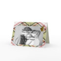 Plaid Christmas Photo Card card