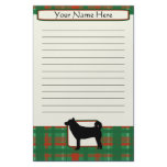 Plaid Christmas Shiba Inu Stationery