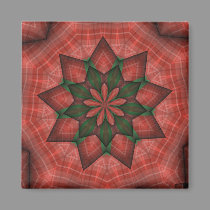 Plaid Christmas Star magnets by sharpcreations Plaid Christmas Star magnets