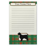 Plaid Christmas Welsh Springer Spaniel Stationery
