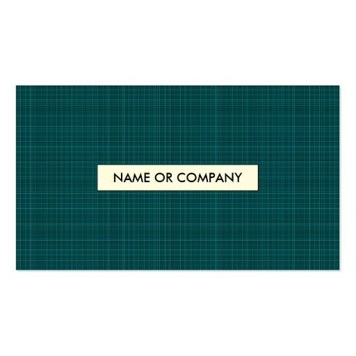plaid coffee business cards (back side)