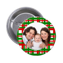 Plaid Design/ Photo buttons