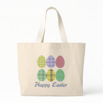 Plaid Easter Eggs bags by naturetees Plaid Easter Eggs bags