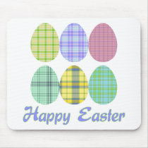 Plaid Easter Eggs mousepads