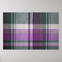 Plaid fabric texture print