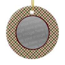 plaid fun photo Ornaments