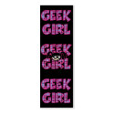 Plaid Geek Girl Design Bookmark business cards by geekme Plaid Geek Girl Design Bookmark business cards