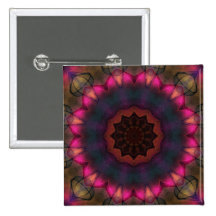 Plaid Glow Pinback Buttons