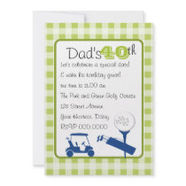 Plaid Golf Custom Invite