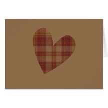 Plaid Heart Card