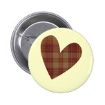 Plaid Heart Pin