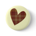 Plaid Heart Pin buttons by MissMissyLue Plaid Heart Pin buttons