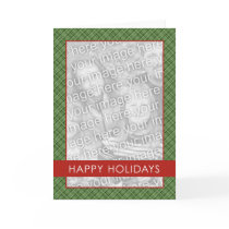Plaid Holdiay Template cards