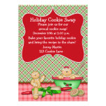 Plaid Holiday Cookie Swap Invitation
