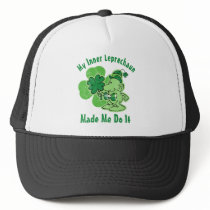 Plaid Inner Leprechaun Mesh Hat