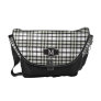 Plaid Monogram Rickshaw Messenger Bag (black)