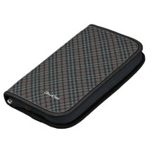 Plaid Pattern Gray Rickshaw iPhone Folio Planners